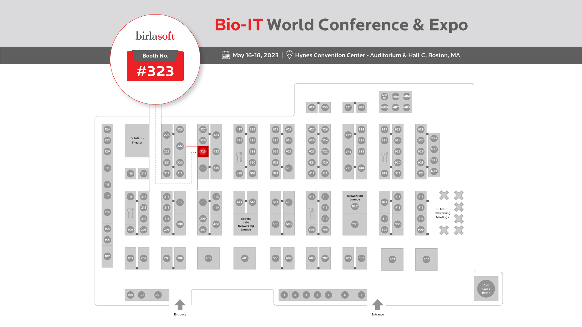 BIO IT Conference Booth Floor Map