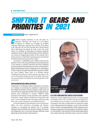 Shifting IT Gears And Priorities In 2021