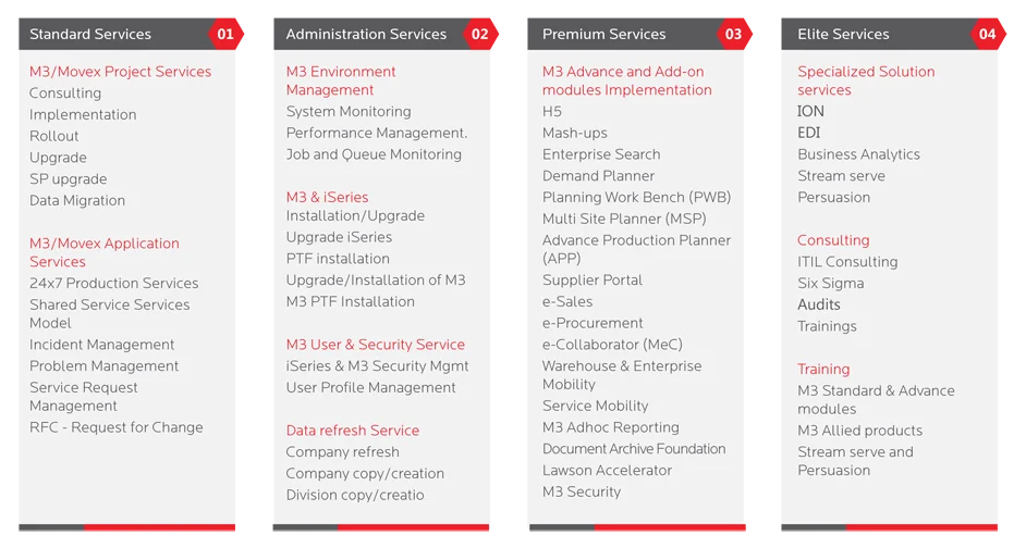 Birlasoft Infor M3 Service Offerings